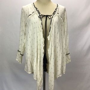 Japna Womens Small open Front Top Tie‎ Front Cover